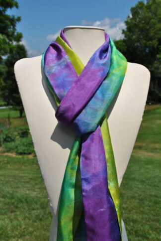 hand dyed silk scarves by Shenandoah Valley Made
